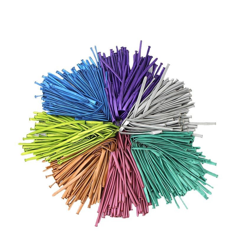 Globo largo de metal cromado 260 globo tejido mágico engrosado 1,8G forma de variedad cromada
