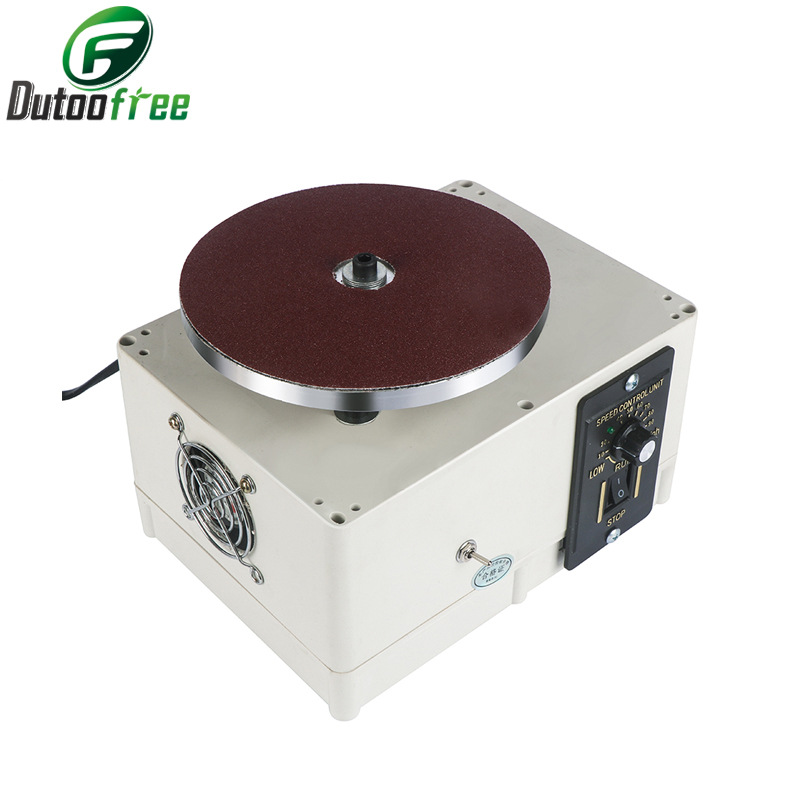 220V 金属外壳电动抛光机磨刀器美发剪刀修甲刀调速抛光机