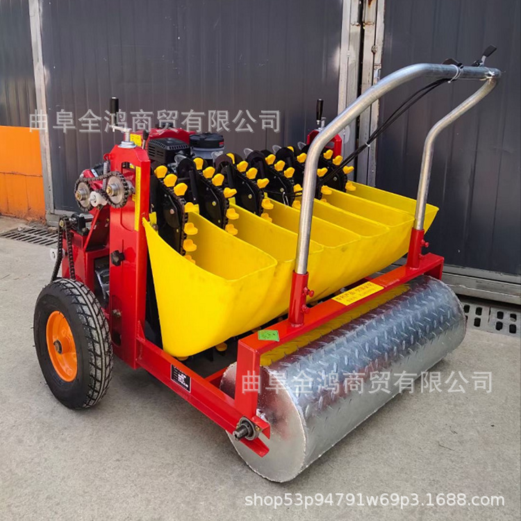 手推式汽油播种机大棚育苗蔬菜播种机白菜萝卜油菜种植机