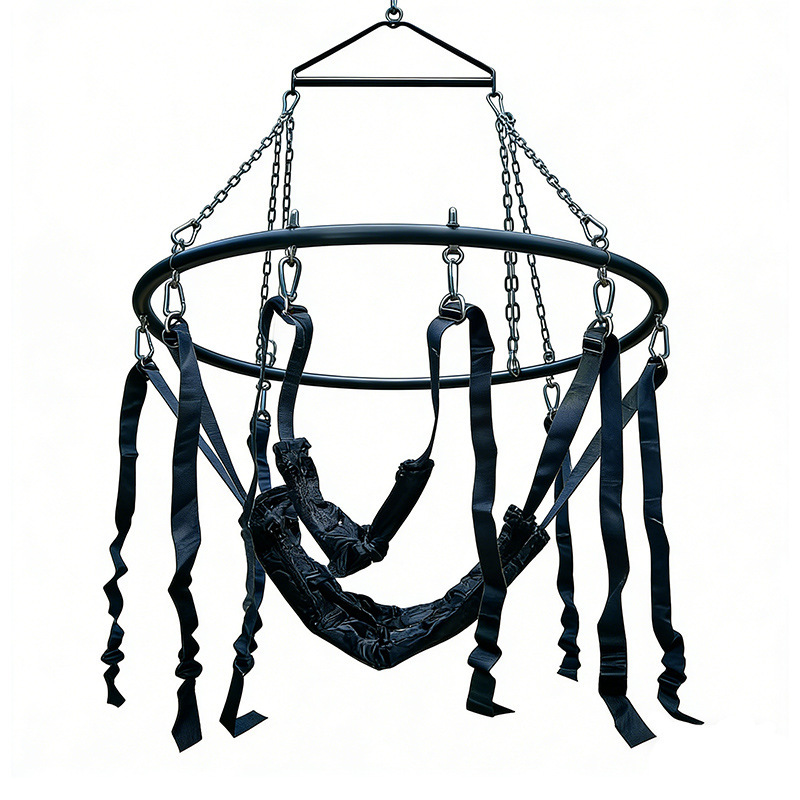 Metal Bondage Swing with Leather Seat for Couples — detail image 22