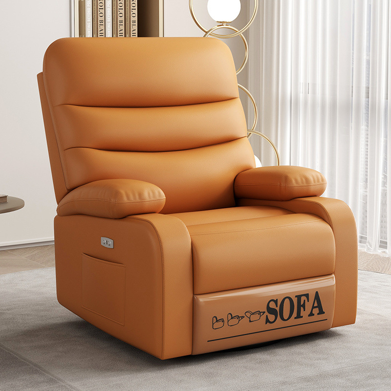 Silla de mecedora espacial de primera clase sofá sala de estar manicuría multifuncional dormitorio sofá eléctrico masaje perezoso