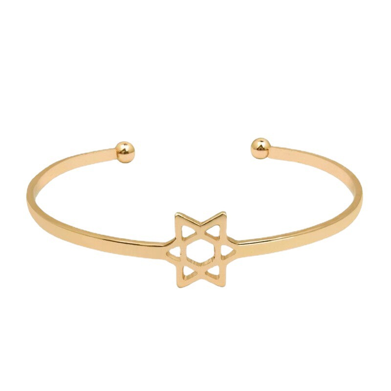 Bangle Classification Simple Style Star Iron Plating Hollow Out Women's Bangle