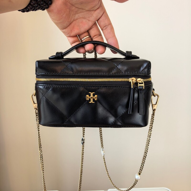 New Tb Women's Bag Cowhide Quilted Cosmetic Box Fashionable Versatile Chain Bag Shoulder Crossbody Handbag Casual Bag