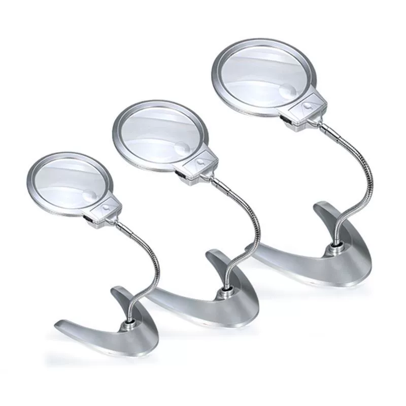 MG4B-8 с 2LED увеличительным стеклом HD Настольный 2,25 раза 5 раз металлический шланг Регулируемый ремонт рабочего стола оптом