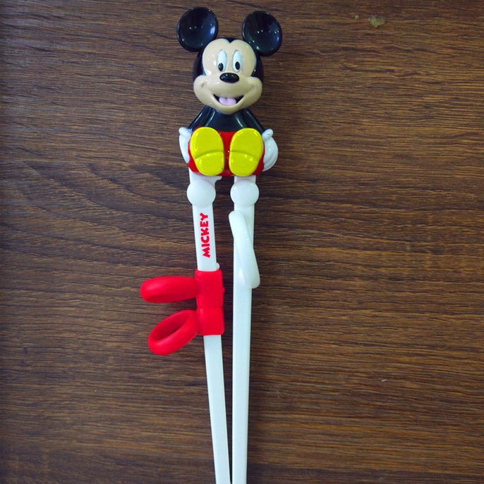 Productos genuinos Disney niños de dibujos animados palillos princesa clásica serie niño 3D rompecabezas aprendizaje entrenamiento comer al por mayor