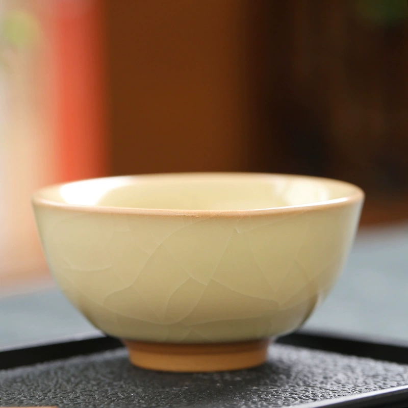 Открыть одну чашку Ру к porcelain чайная чашка домашняя мастер чашка набор бамбук чашка кунг-фу чай одиночная чашка чаебалка чашка