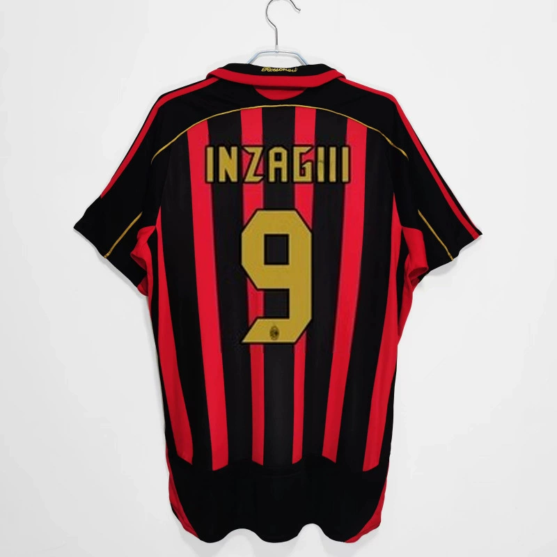 Ретро-футболка 0607AC22 Kakanestama R Tini Inzagi Pirlo длинные рукава, футболка для футбола