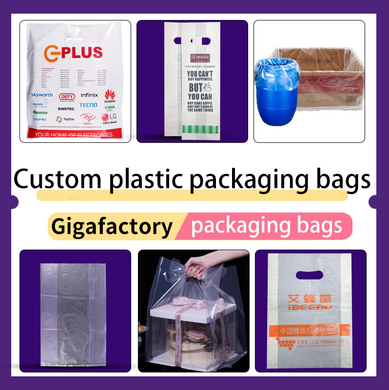 Customized plastic bag printing logo printing brand supermar