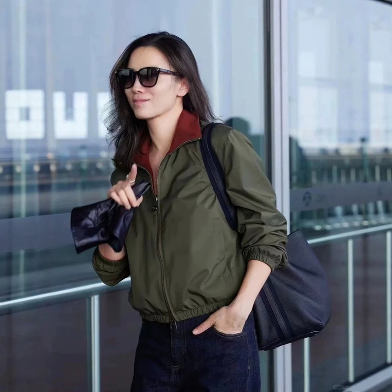 LP reversible pilot jacket with stand-up collar, 2026 autumn new collection, waterproof, zippered, high-neck, versatile casual outerwear LP reversible pilot jacket with stand-up collar, 2026 autumn new collection, waterproof, zippered, high-neck, versatile casual outerwear