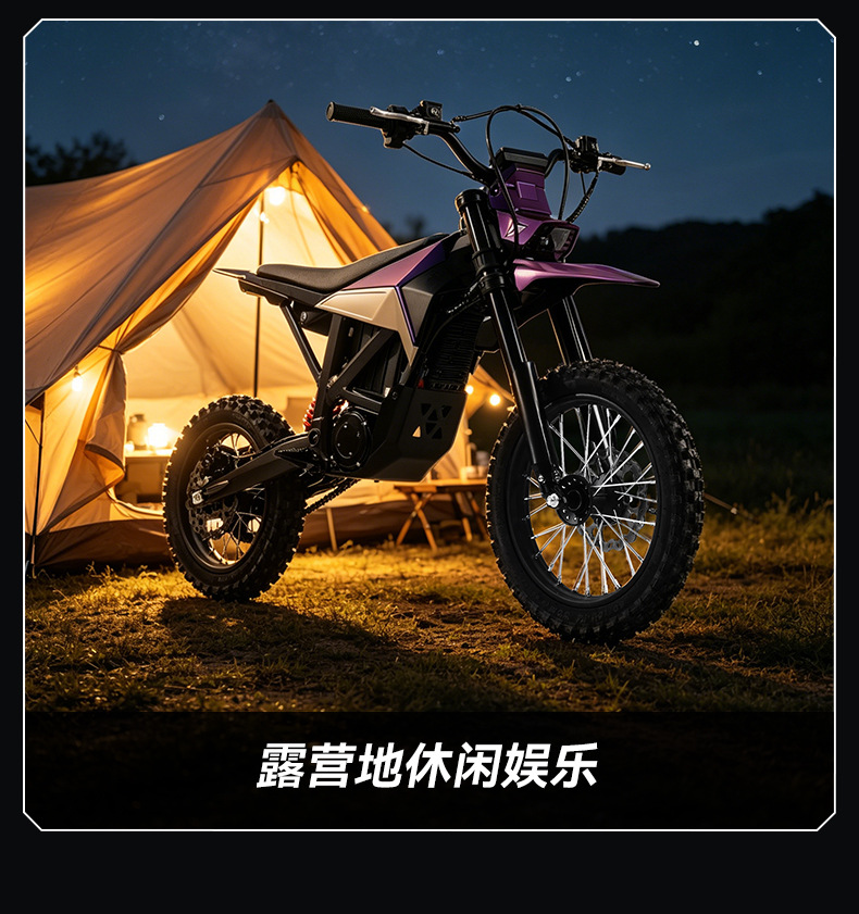 New Electric Off-Road Motorcycle with Deceleration Motor, High-Performance Electric Motorcycle, 60V25Ah High-Power Motorcycle