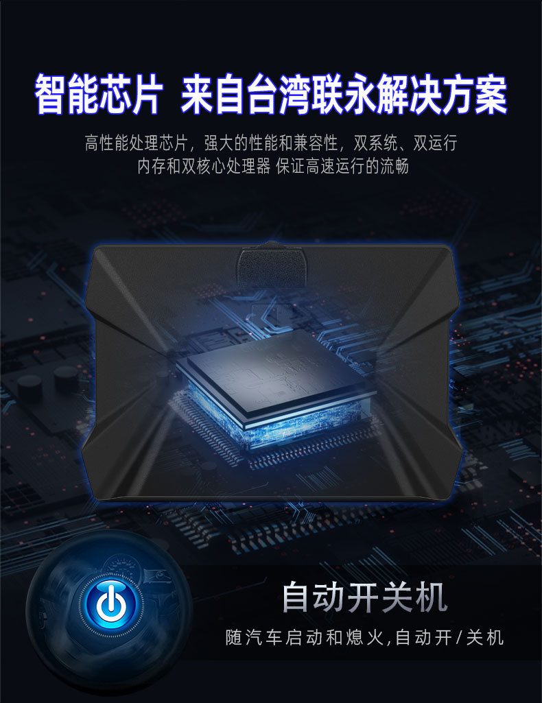 3.5inch Car-Mounted Hud Head-Up Display Obd2+Gps+Slope Meter Three-In-One Lcd Display Powered by Obd