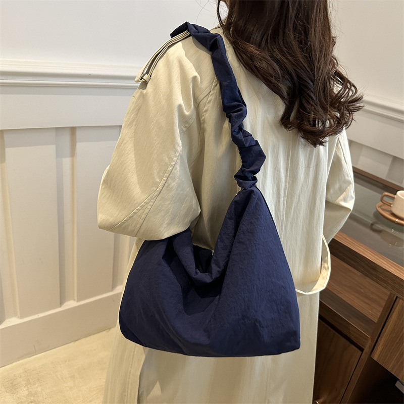 nubes pliegue correa de hombro lienzo bolsas de hombro simple perezoso para viajar