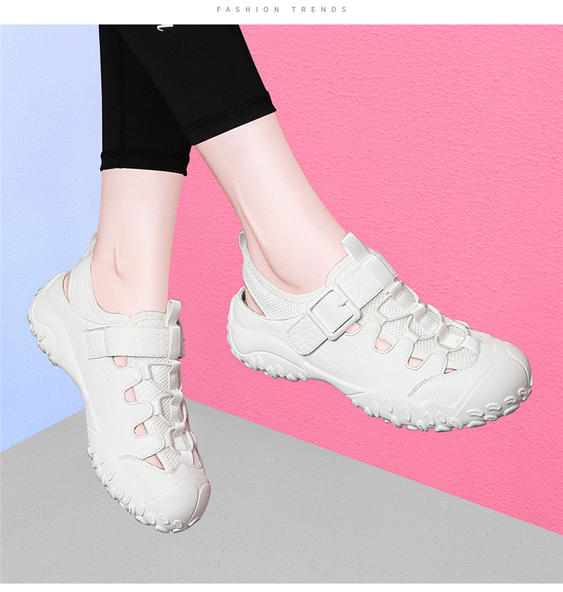 Dép sandal nữ đế dày quai dệt kiểu La Mã, gót thấp 2-5 cm — JST 7173 gót lạc đà cao 2, JST 1988 gót đen cao 3.5, JST 1988 trà sữa gót cao 3.5, JST 7189 gót vàng cao 3 chi tiết 14