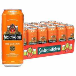 德国进口啤酒费尔德堡精酿白啤黑啤 小麦白啤酒黑啤酒 500ml*18罐