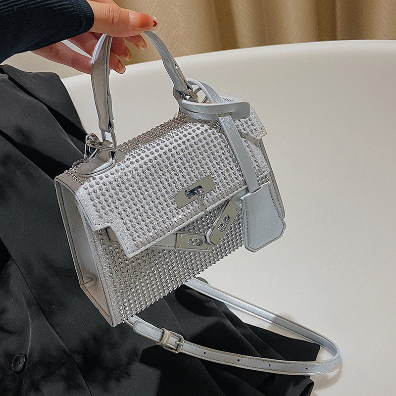 Minimalist Lady Single Shoulder Bag, New Fashion Korean Style Women's Bag, Mini Texture Trendy Glitter Bag, Evening Bag, Handbag