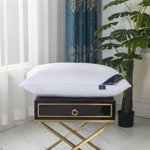 Hilton five-star hotel velvet pillow single household adult high pillow good low and high pillow core set of two