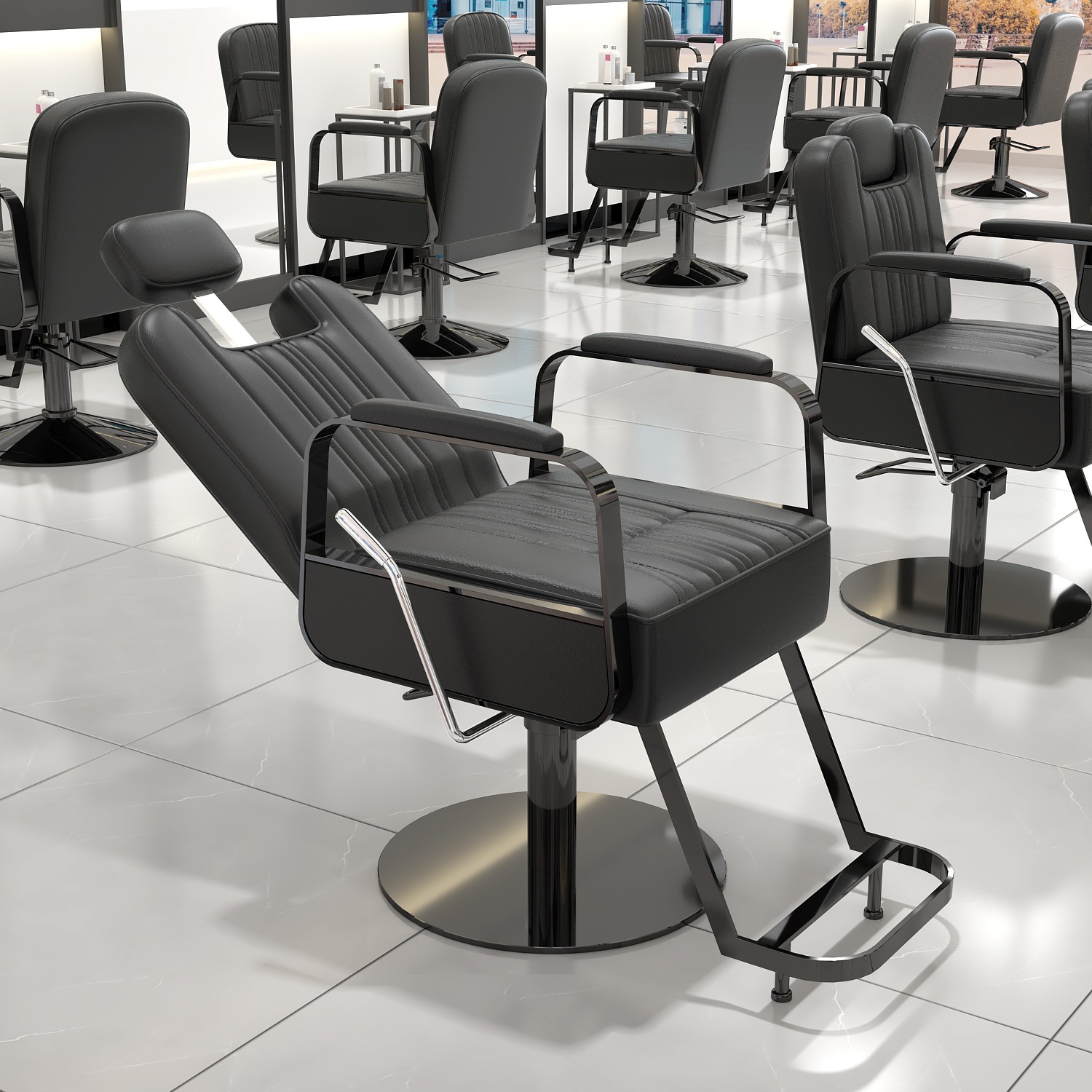 Fábrica directa silla de peluquería silla de peluquería salón de peluquería silla de corte de pelo red tienda de marea roja caída