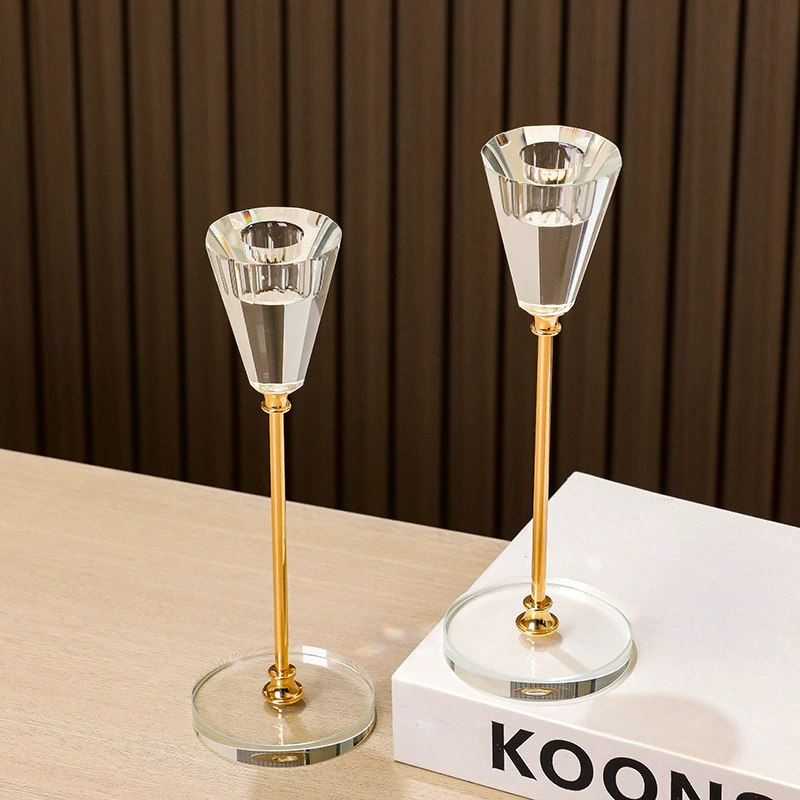 Набор из 2-х хрустальных подсвечников в европейском и американском стиле, без воска, для декора и интерьера