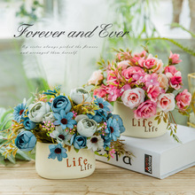 小清新假花仿真花客厅摆设干花束花艺摆件家居餐桌装饰桌面小盆栽