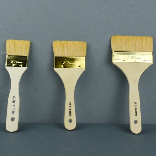 Wholesale wool brush, high quality wool wooden handle paint brush, barbecue brush, cleaning boat brush, 234 inches