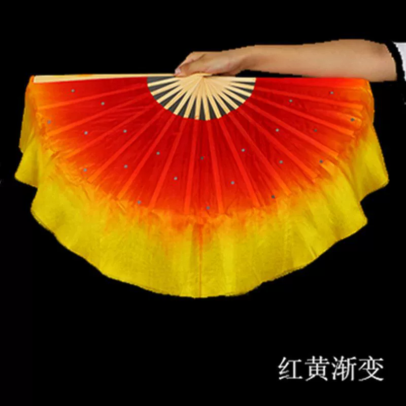 Dance fan simple silk dance fan double-sided children's Yangko 8 dance fan kindergarten primary school students performance.