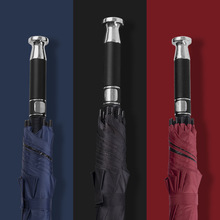 劳斯莱斯超大长伞高端商务男专用双人高尔夫logo黑胶礼品伞遮阳伞