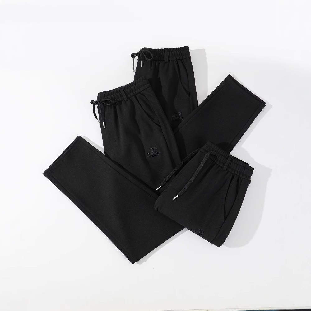 2025 cintura elástica para hombre abuelo primavera y otoño cintura alta pantalones largos profundos papá gordo talla grande pantalones gordos hombres