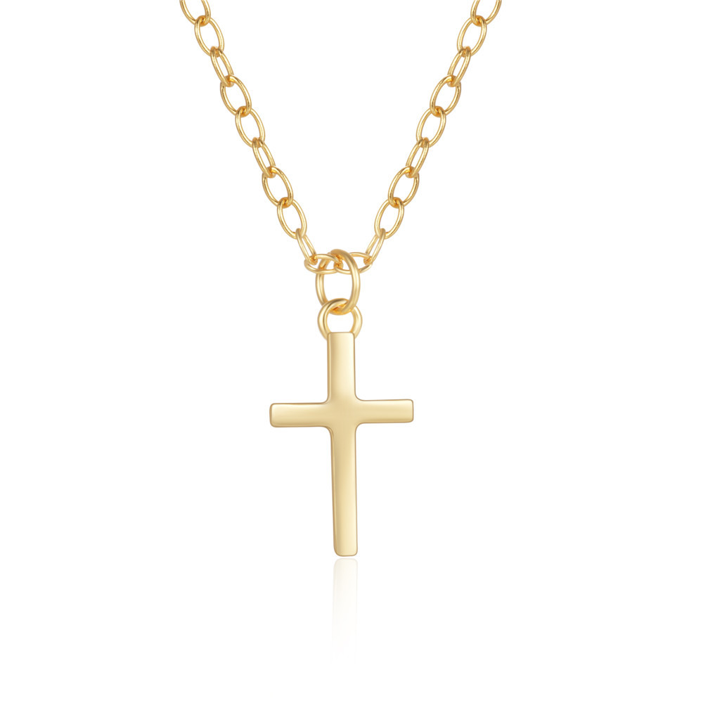 3g Weight Pendant Necklace Classification 1 Piece Quantity Daily Occasion 925 Sterling Silver Material Cross Pattern Women's Gender Plating Design Simple Style Style 925 Sterling Silver Plating Cross Pendant Necklace 7