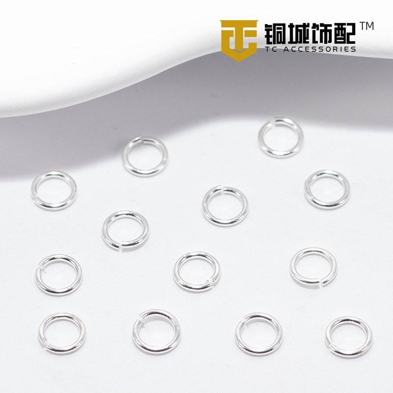 14K recubierto de oro anillo abierto que preserva el color anillo cerrado chapado en oro de cobre accesorios de joyería pulsera anillo abierto hecho a mano DIY conexión