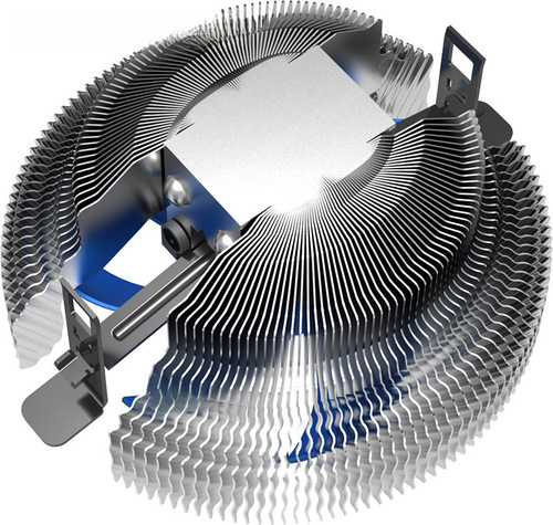 BZGA Glowing Motherboard CPU Fan Supports 775/115X Computer CPU Coolers for Multi-Platform