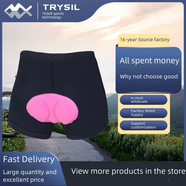 Tessier cycling underwear women's bicycle silicone cushion women's cycling pants sports cycling shorts a generation of hair