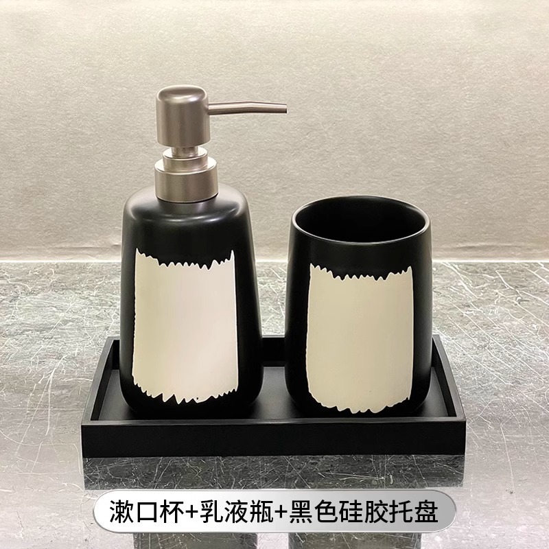 高級マウスウォッシュカップ、軽くて高級感のある歯磨きカップ、家庭用歯ブラシカップ、歯ブラシカップ、高級歯ブラシ収納ラックセット|undefined