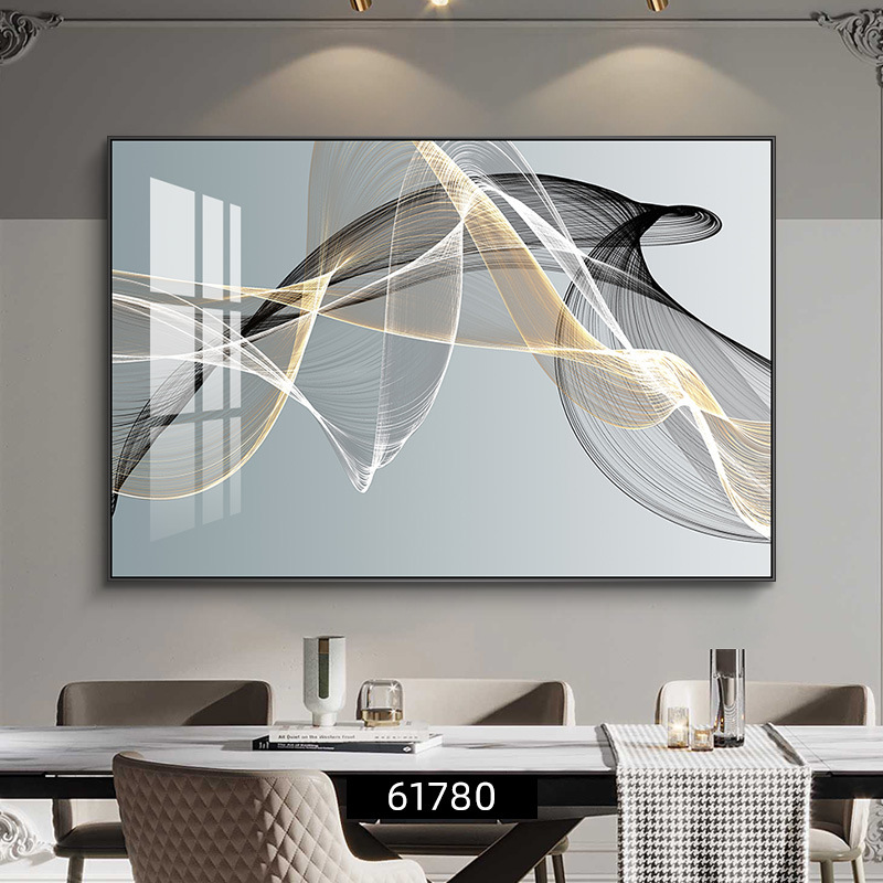 Fulu Meiman decoración de comedor moderno y simple pintura de decoración de la pared de la mesa de comedor de lujo ligera pintura de mural de comedor