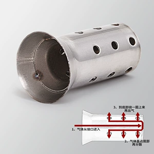Motosiklet Səsboğucu Susturucu Fişi İkiqat Təzyiqli Uzun 51mm Universal Səs Aksesuarları