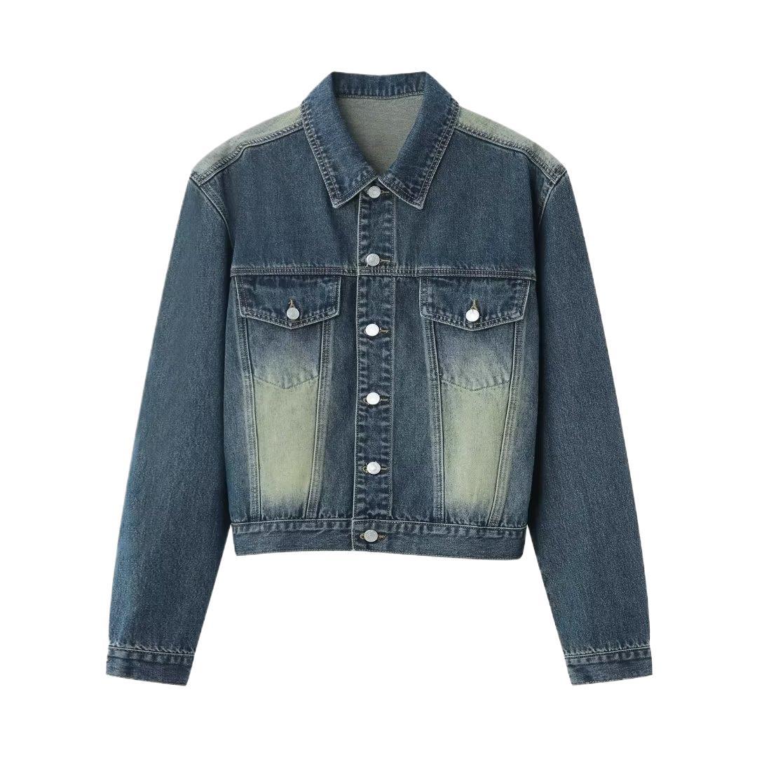 Abrigo de mezclilla para hombre primavera y otoño chaqueta de marca de moda coreana casual para Hombre Ropa de estudiante juvenil de otoño a juego