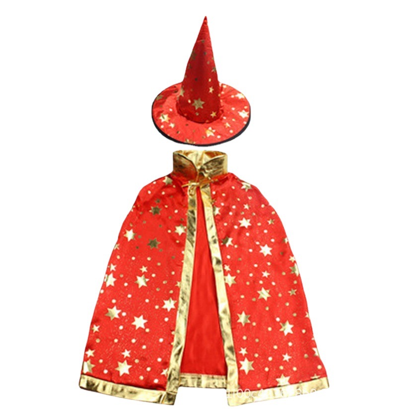 In stock Halloween cloak five-star cloak cosplay cloak children's ball costume performance clothing factory direct sales