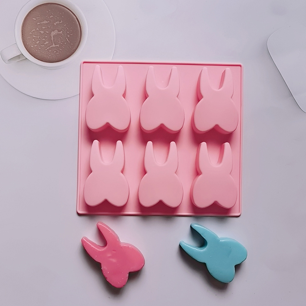 6 dientes 61 molde de silicona pastel helado pudín molde de postre jabón utensilios de cocción