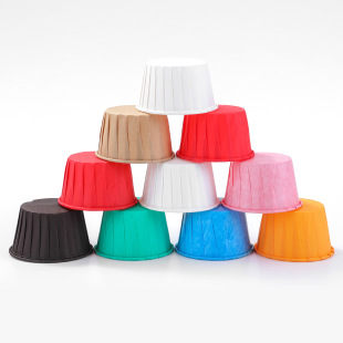 Can Be Directly into the Oven, Oil-Proof Curling Baking Muffin Cake Cup, Thickeneded High-Temperature-Resistant Oil-Proof Paper Roll Cup