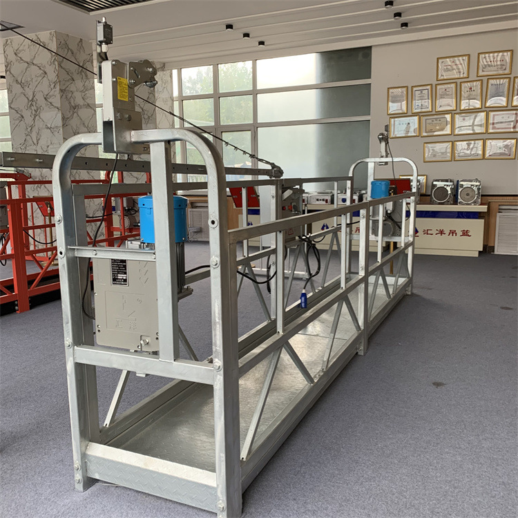 高空机械电动吊篮_汇洋6米外墙电动吊篮_建筑吊篮厂