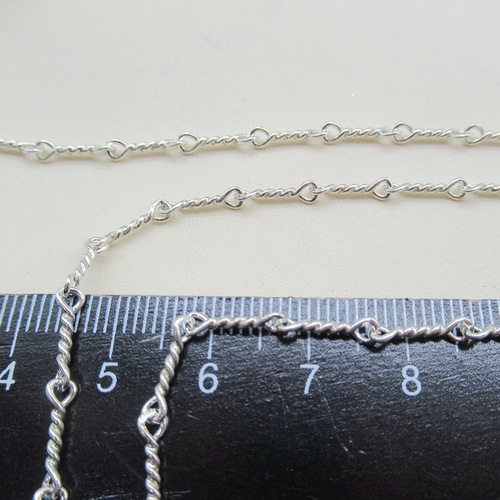 s925 sterling silver hemp rope chain diy semi-finished chain to make bracelet necklace sweater chain material loose chain extension chain