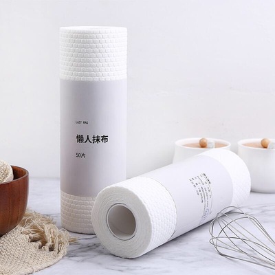 可水洗幹濕兩用懶人抹布 廚房壹次性洗碗巾無紡布壹次性懶人抹布