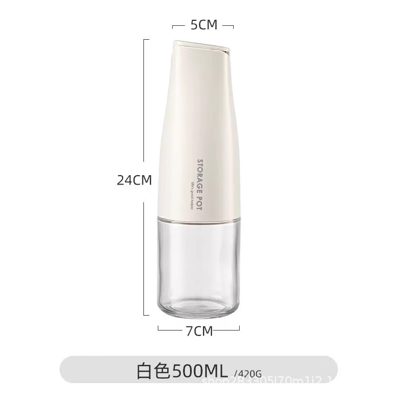 Olla de aceite, botella de aceite, vidrio, apertura y cierre automáticos, botella de aceite a prueba de fugas, botella de condimento, cocina, hogar