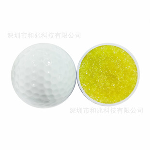 SOURCE manufacturer golf blank two-layer competition ball double-layer material rubber end competition ball printable LOGO
