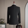 Black shirt, tie