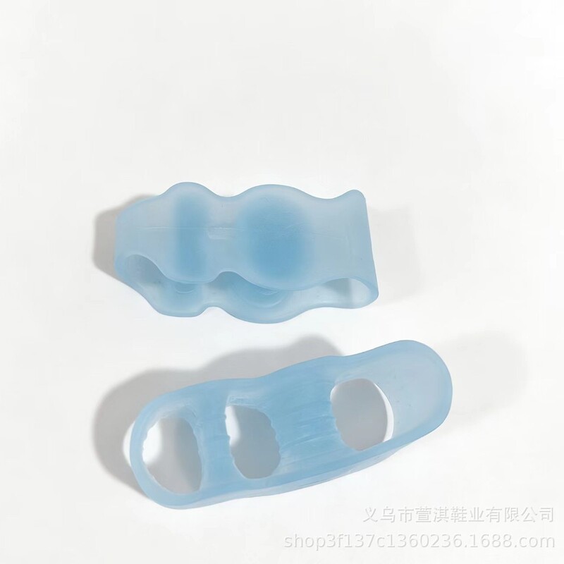 Three-Hole Toe Separator for Big Toe, Silicone Anti-Wear, Breathable, Soft and Elastic, Bunion Toe Cloud Separator