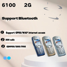 跨境 6100 彩屏低端手机 按键直板外国语言老人机