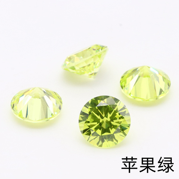 Synthesized stone inlay with zircon
