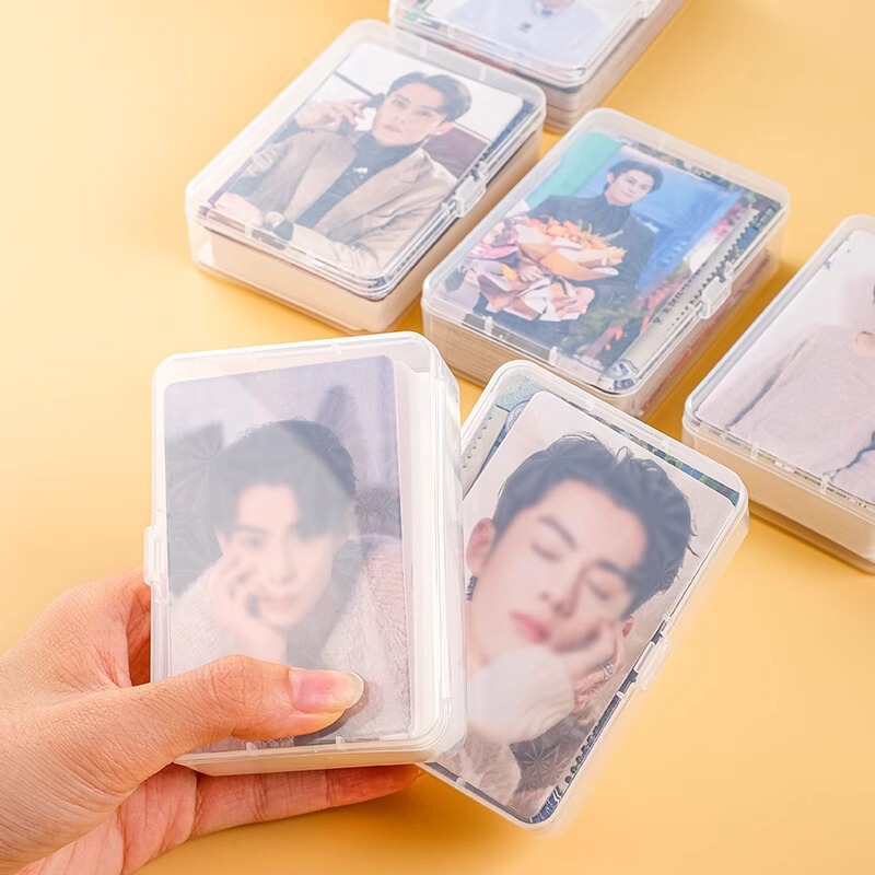 Star Photo Self-Printing Star Card Storage Box Polaroid Photo Plastic Transparent Box Small Card Goo Card Storage Box Star Photo Self-Printing Star Card Storage Box Polaroid Photo Plastic Transparent Box Small Card Goo Card Storage Box