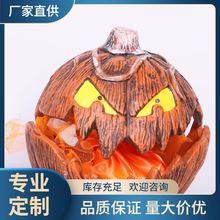 万圣节庭院花园派对气氛装饰用品 惊悚可伸缩南瓜头BJ