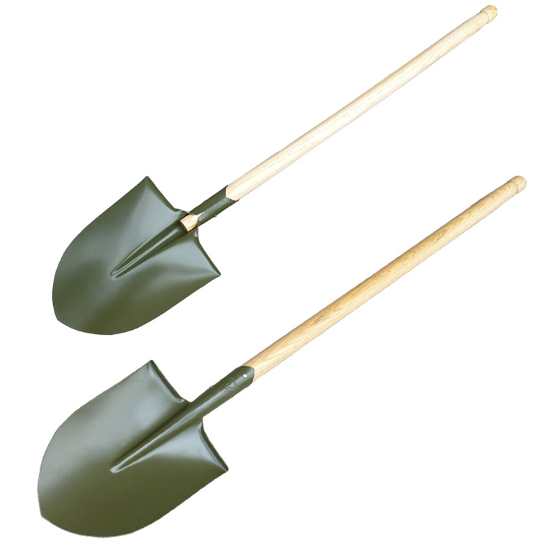 Pala de ingeniero de 120cm Pala grande 45 Paño de acero de madera de agua Fraxinus sauce de prevención de inundaciones y socorro en casos de desastre Pala de preparación para el rescate de emergencia Pala de hierro